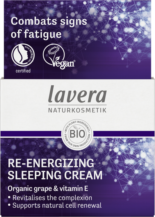 Lavera Re-Energizing sleeping cream nachtcreme bio 50.00 Milliliter