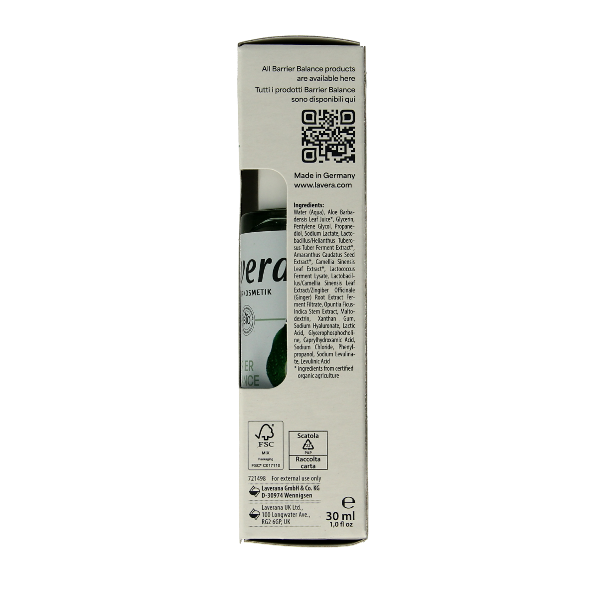 Lavera Barrier balance serum bio 30.00 Milliliter