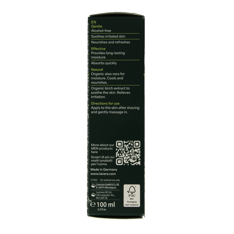 Lavera Men sensitiv aftershave balm bio 100 Milliliter