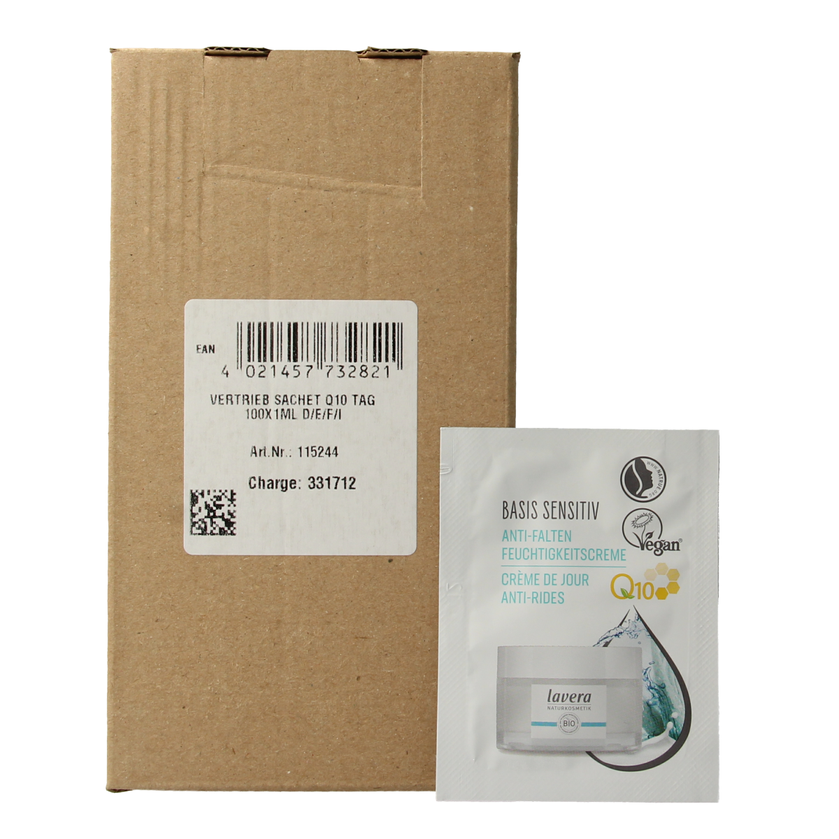 Lavera Sample basis sensitive Q10 dagcreme bio 100.00 Stuks