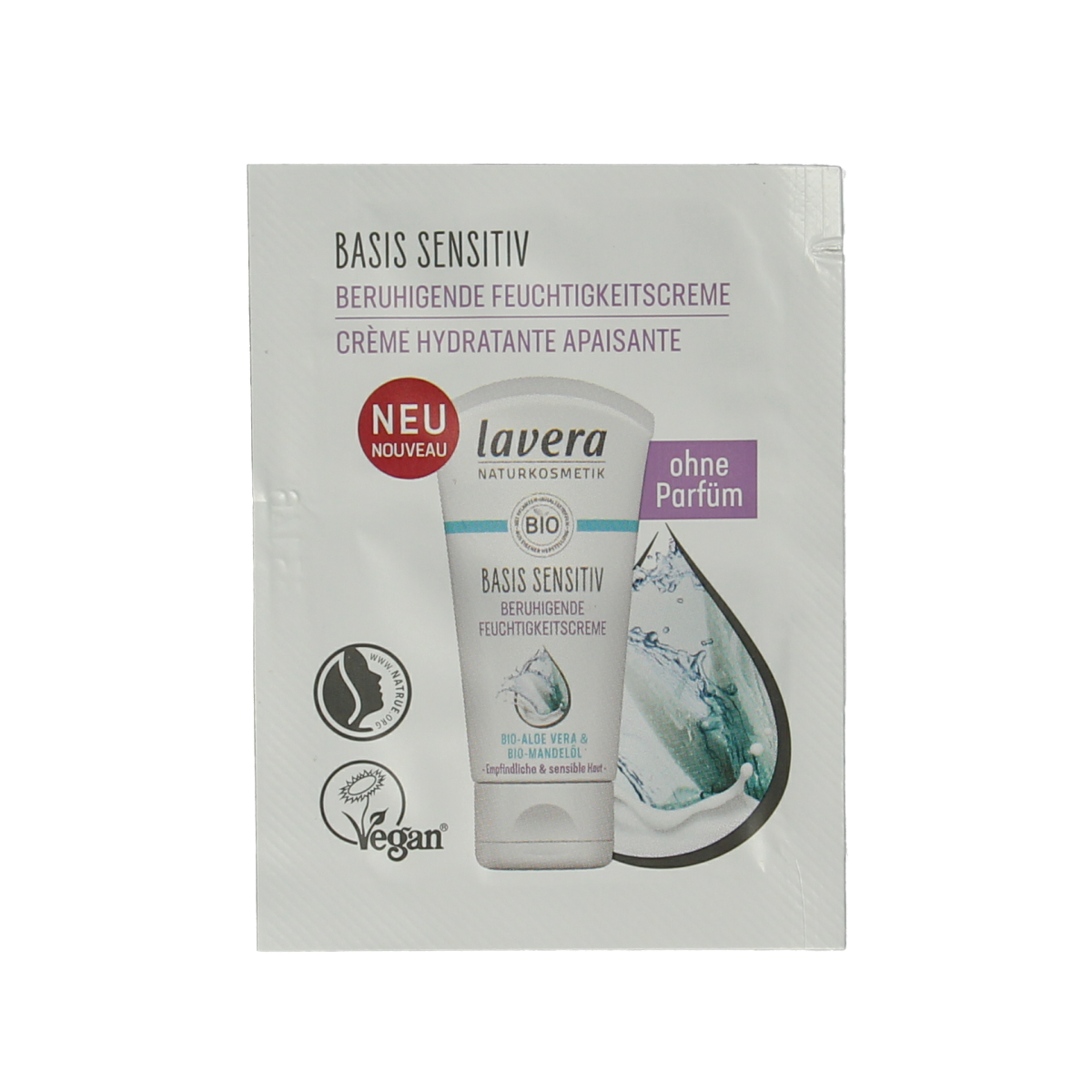 Lavera Sample basis sensitive moisturizing cream bio 100.00 Stuks