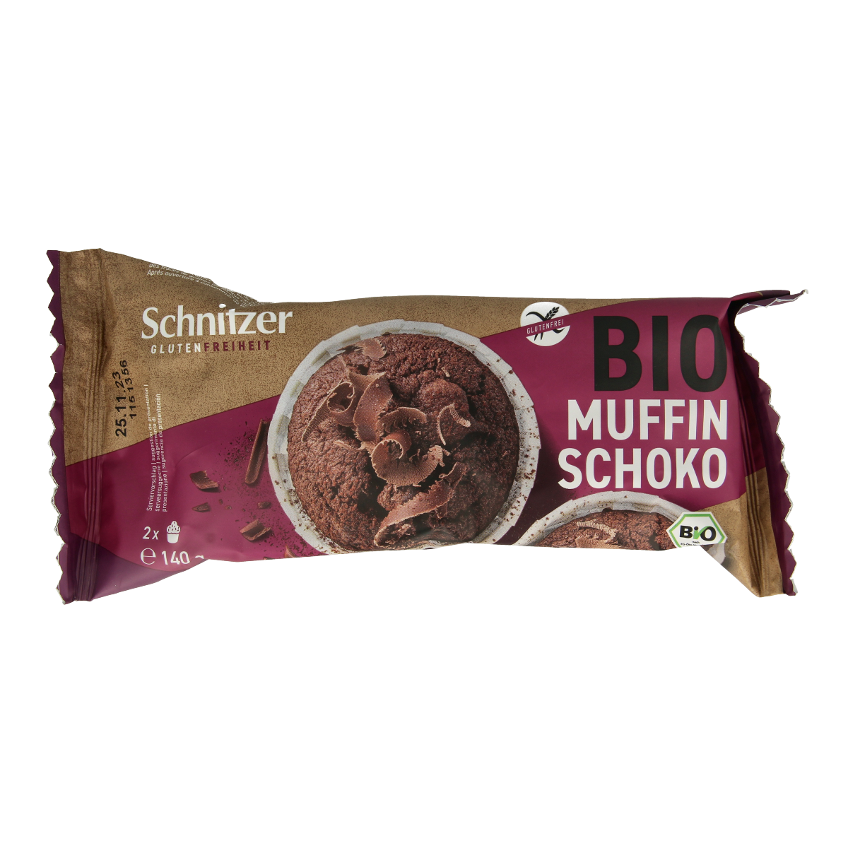 Schnitzer Muffin chocolate glutenvrij bio 140.00 Gram