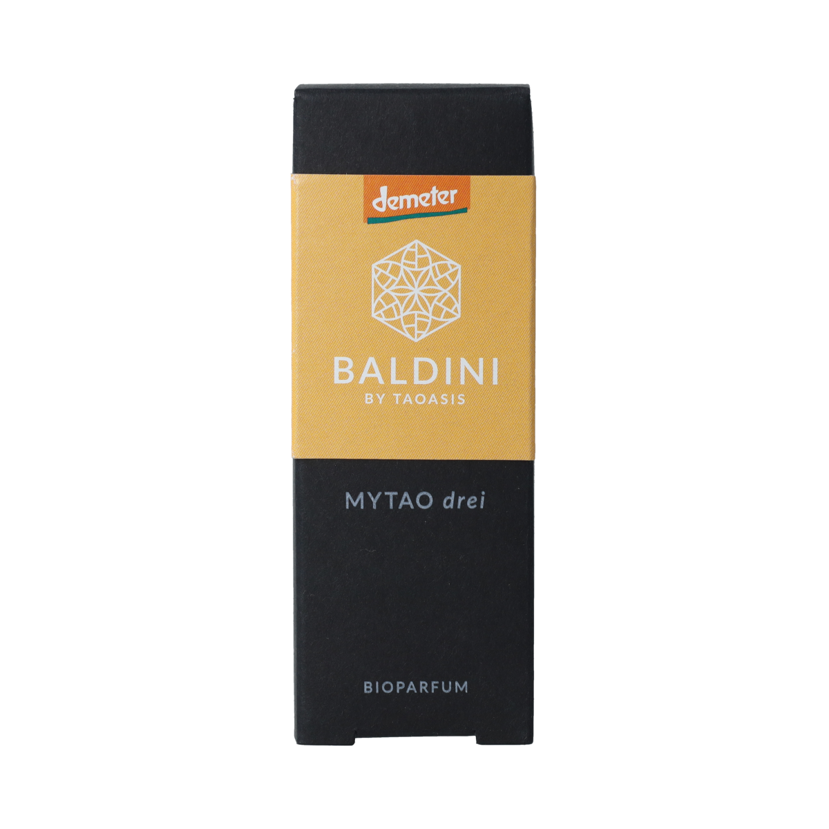 Baldini Mytao parfum drie demeter bottle, 15ml, showcasing the elegant fragrance packaging and design.