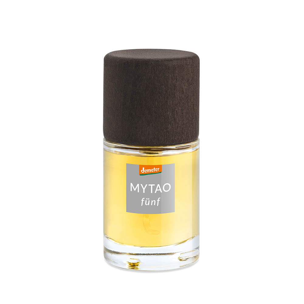Baldini Mytao bio Demeter parfum bottle, 15ml, featuring elegant packaging with floral and citrus fragrance notes.