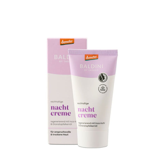 Baldini Rijke nachtcreme lavendel demeter 50.00 Milliliter
