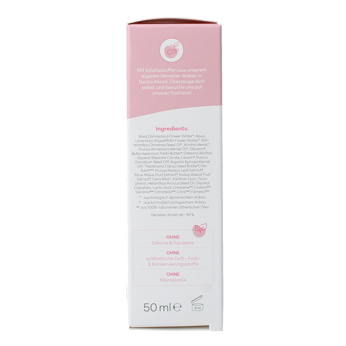 Baldini Nachtcreme rijk rose bio demeter 50.00 Milliliter