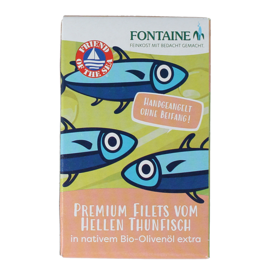 Fontaine Tonijnfilet in olijfolie bio 120 Gram