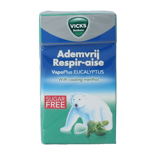 Vicks Ademvrij eucalyptus suikervrij 40.00 Gram