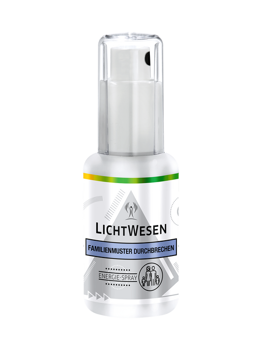 Lichtwesen Familiepatronen doorbreken cyclus, 30ml, spiritualiteit product with small bottle and label visible