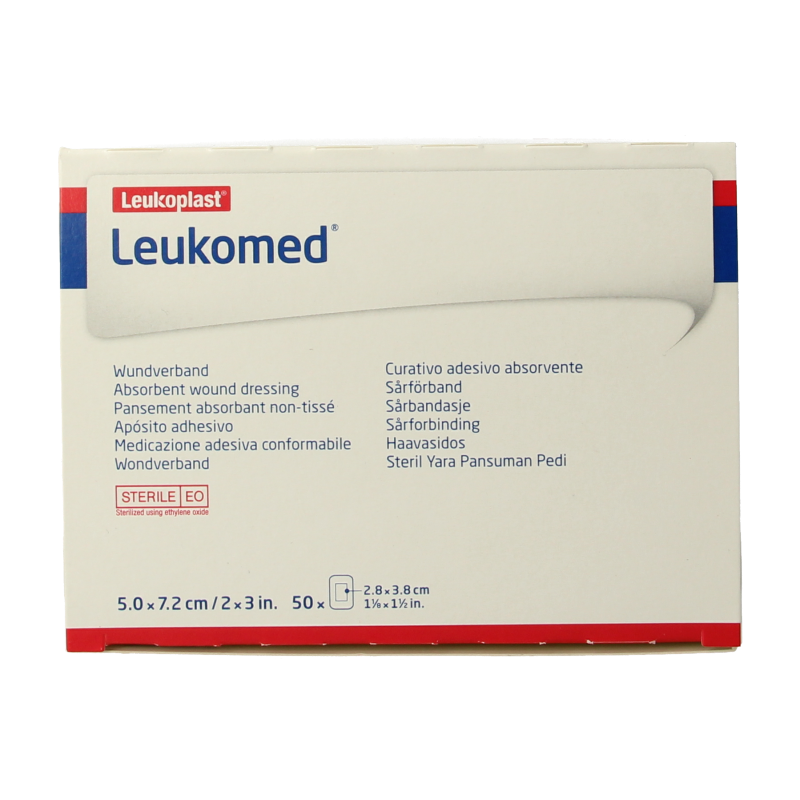 Leukomed Wondverband 7.2 x 5cm steriel 50 Stuks