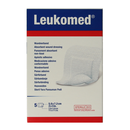 Leukomed Wondverband 7.2 x 5cm steriel 5.00 Stuks