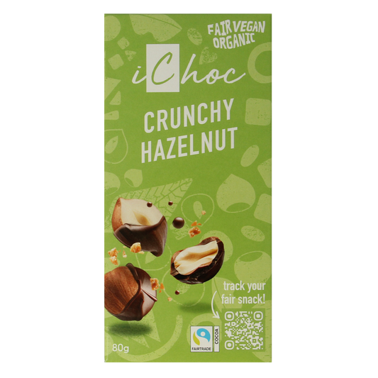 Ichoc Crunchy hazelnut vegan bio 80.00 Gram