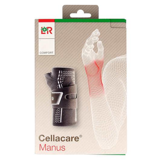 Cellacare Manus comfort right wrist bandage size 2, medical bandage for wrist support, single piece.