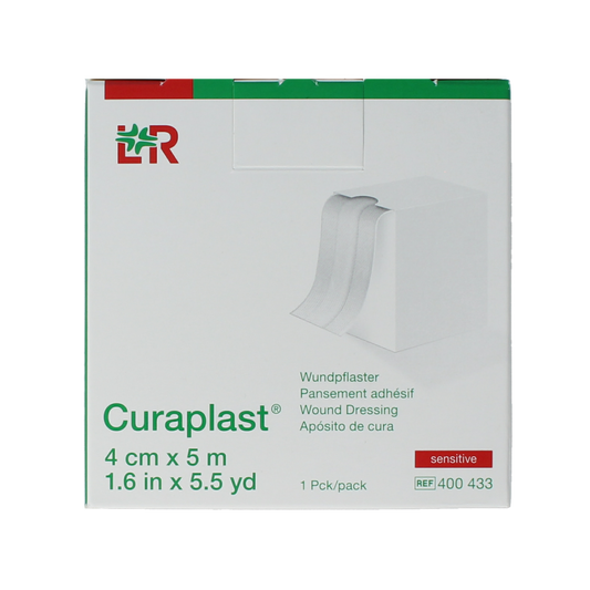 Curaplast Sensitive wondpleister 5m x 4cm  1.00 Rol