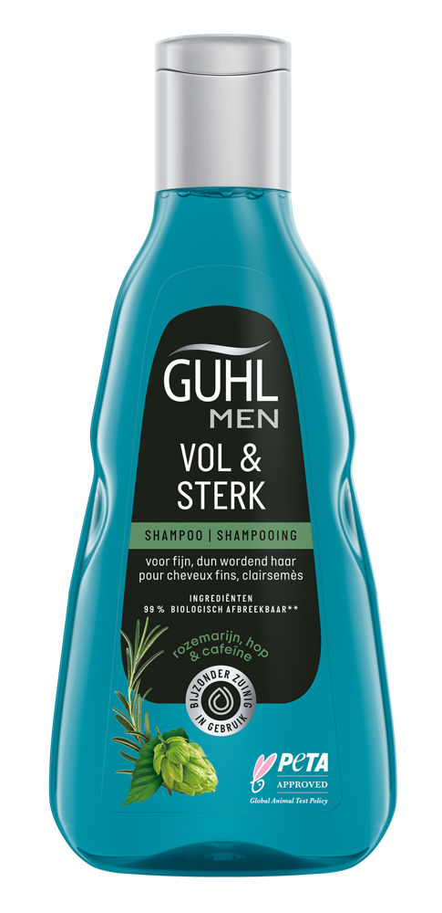 Guhl Man vol & sterk shampoo 250.00 Milliliter