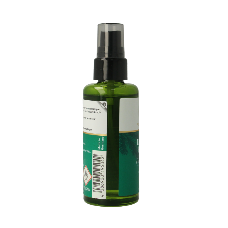 Primavera Roomspray Energy Boost, 50ml, geurverspreider with vibrant, energizing scent in a sleek bottle.