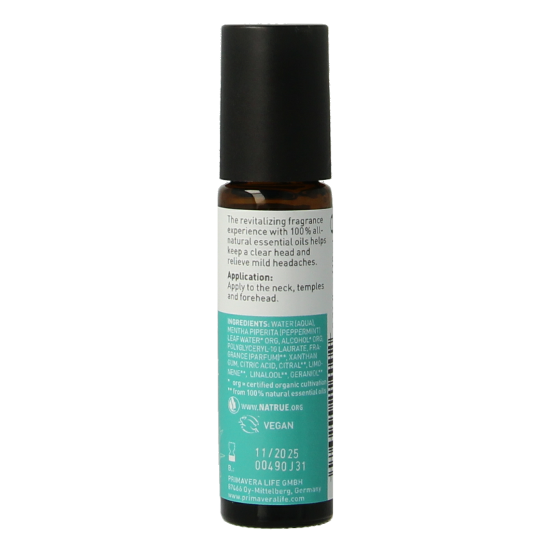 Primavera Head comfort aroma roll-on bio 10 Milliliter