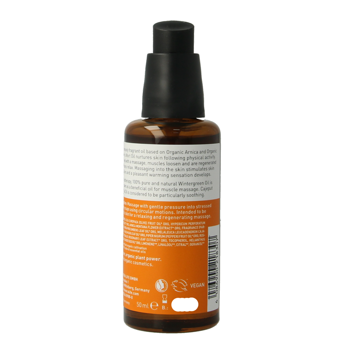 Primavera Muscle Comfort Rub bio in 50ml bottle, a natural muscle and joint care product with soothing properties.