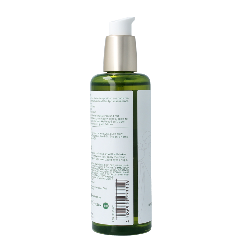 Primavera Cleansing Oil for calming and softening facial skin, 100ml, natural face skincare product with gentle cleansing ingredients.