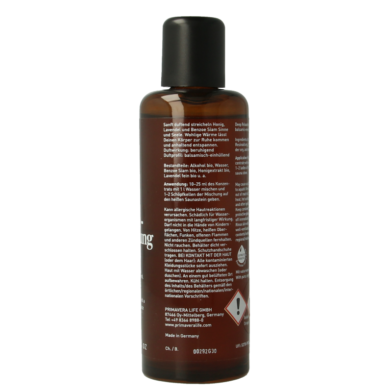 Primavera Sauna therapy deep relaxation bio 100 Milliliter