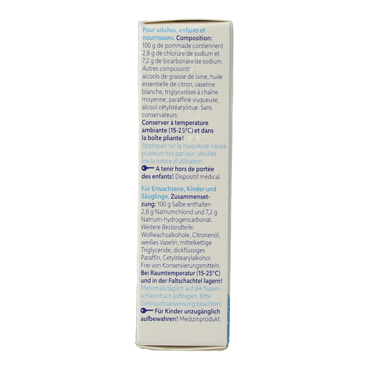 Nisita Neuszalf 10 gram tube for nasal care and inhalation, showing the product packaging and applicator.