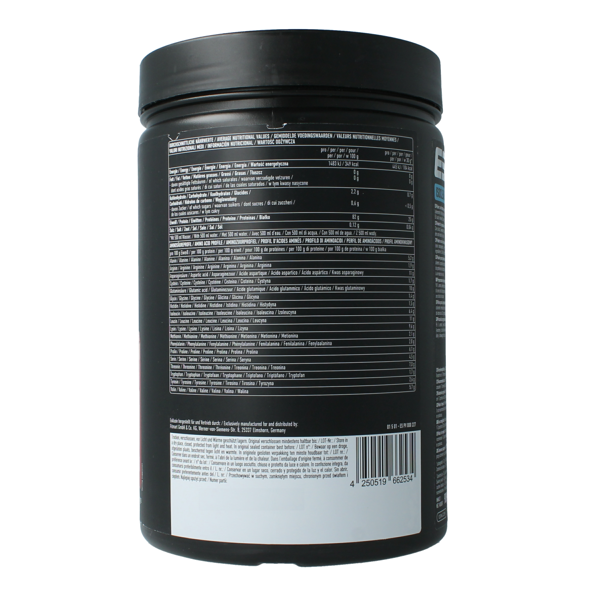 ESN Isoclear whey isolate in strawberry lime flavor, 908g, sport nutrition powder with clear, refreshing beverage appearance