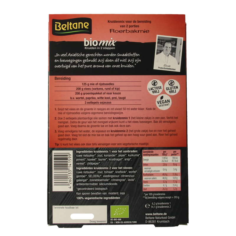 Beltane Roerbakmie bio 20.3 Gram