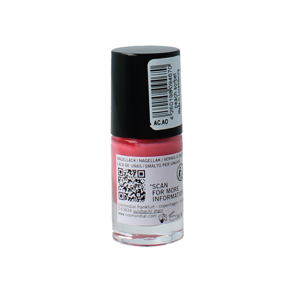 Benecos natural beauty Vegan nail polish peach sorbet 20-free plantbased 5.00 Milliliter
