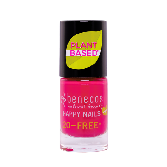 Benecos Natural Beauty vegan nail polish in Oh La La! 20-free plant-based formula, 5ml bottle, vibrant nail color, make-up product.