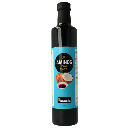Hanoju Aminos kokosnoot nectar bio 500.00 Milliliter