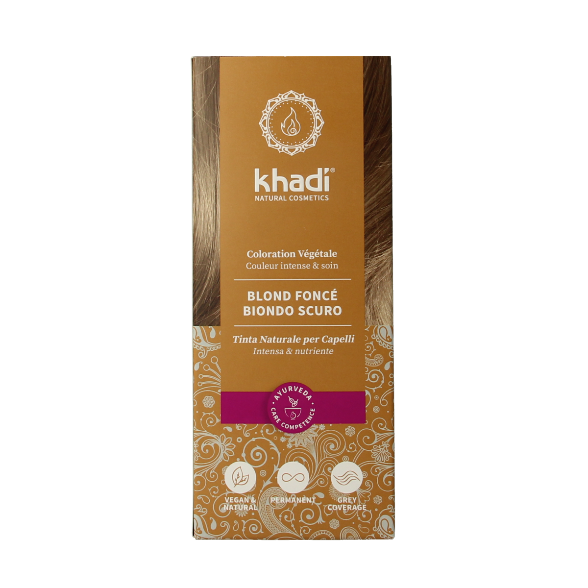 Khadi Haarkleur dark blond 100.00 Gram
