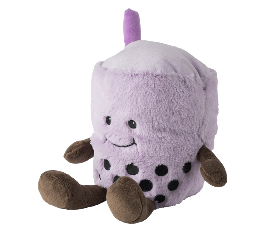 Warmies Bubble Tea Kruiken set featuring cozy, plush Warmies bubble tea-themed plush toys, ideal for comfort and decoration.