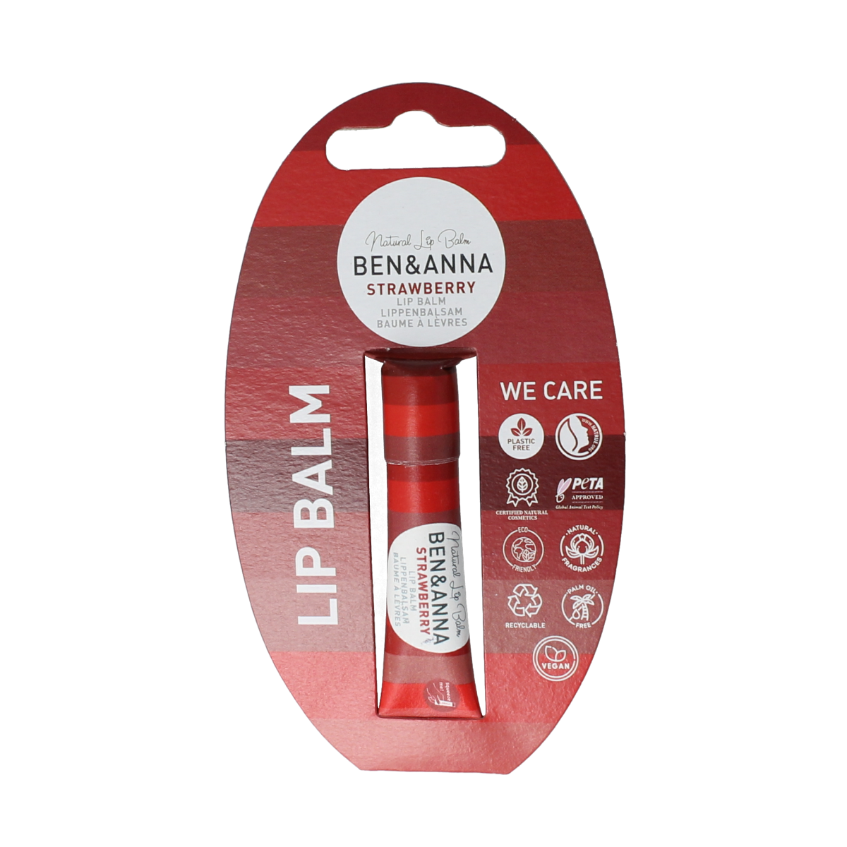 Ben & Anna Lipbalm strawberry 9.00 Gram