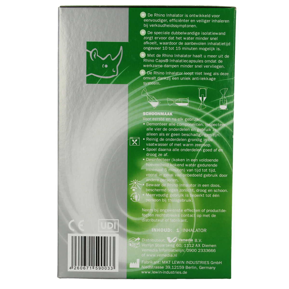 Rhino Inhalator 1.00 Stuks