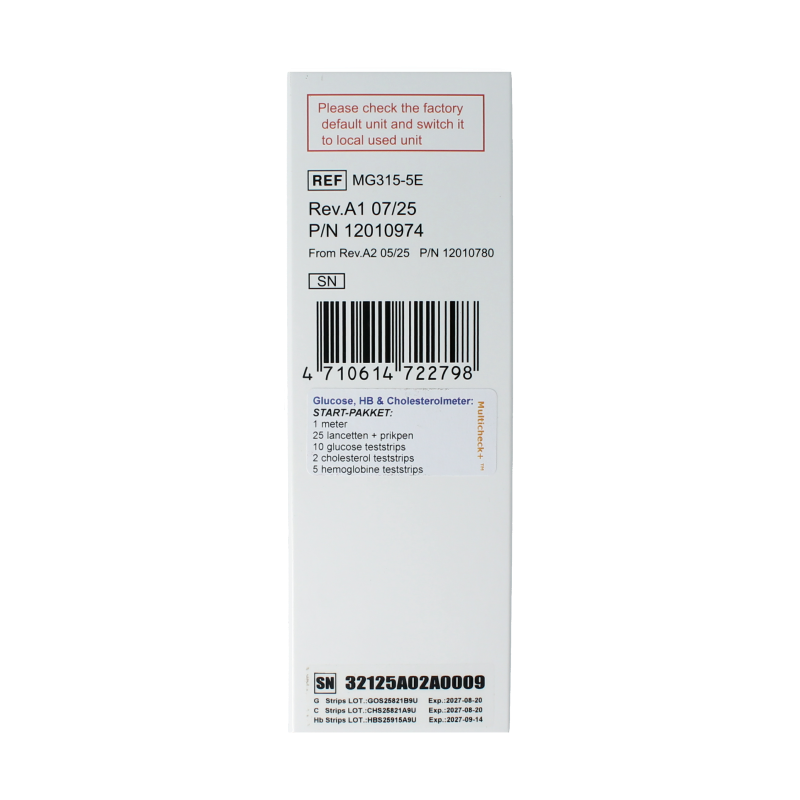 Testjezelf Multicheck 2HB meter 1 Stuks