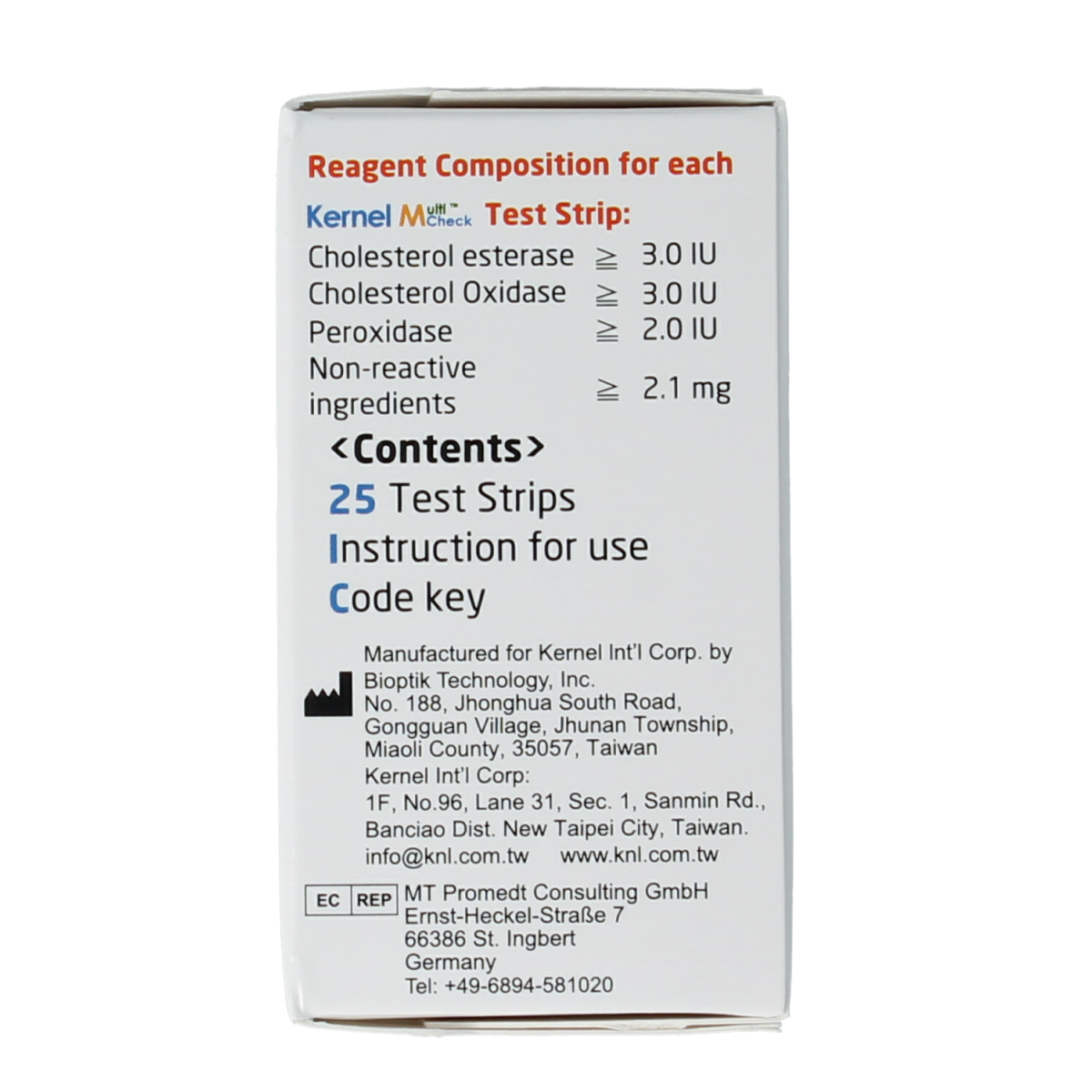 Testjezelf Multicheck cholesterol teststrips 25.00 Stuks