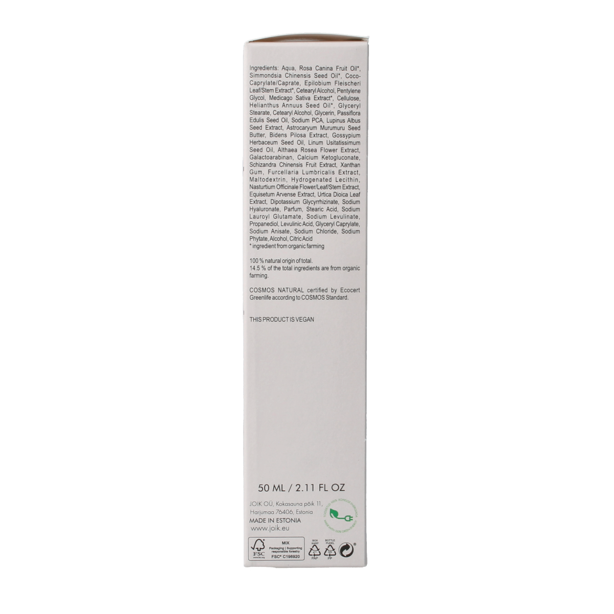 Joik Organics Re-boost collagen day cream skin revive 50 Milliliter