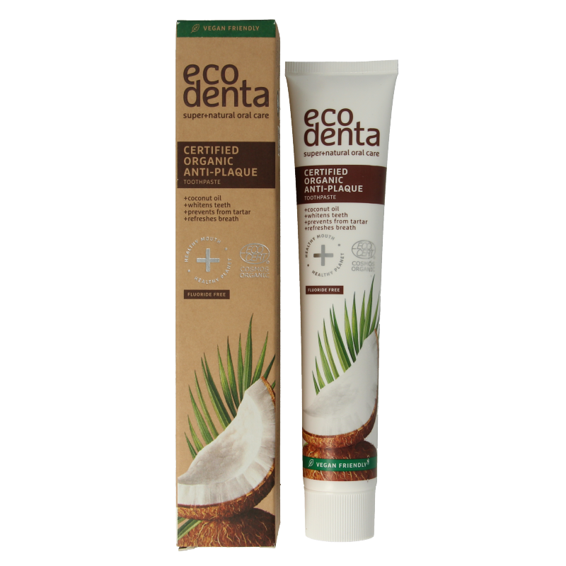 Ecodenta Tandpasta organic anti tandplak 75 Milliliter