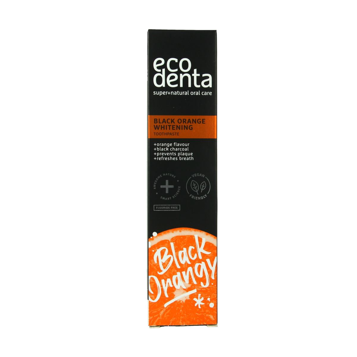 Ecodenta Tandpasta black orange whitening 100.00 Milliliter