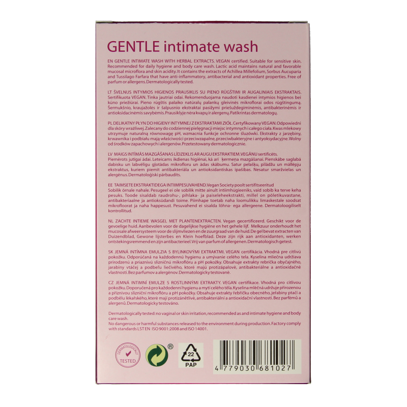 Gentle Day Intieme wasgel 250 Milliliter