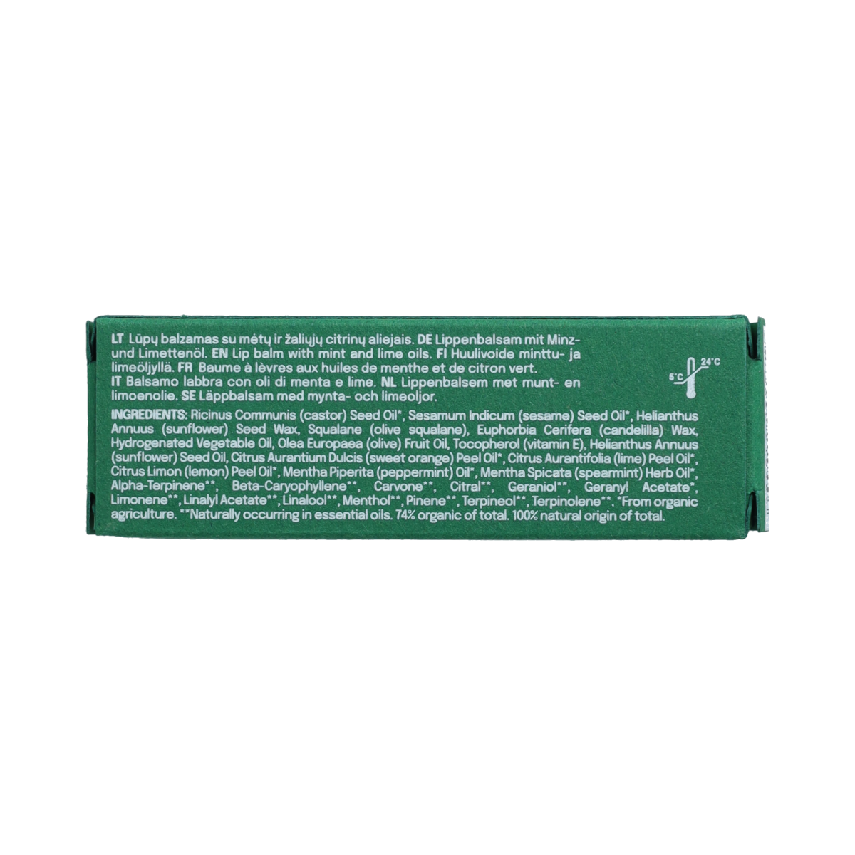 Uoga Uoga Virgin Mojito super cool lip balm in a 4g container, nourishing lip care with refreshing mint scent