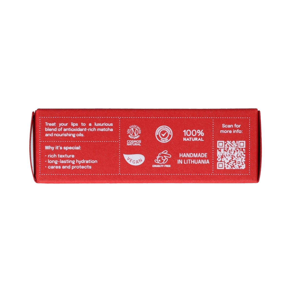 Uoga Uoga Lipbalm matchaberry Extra  4.00 Gram