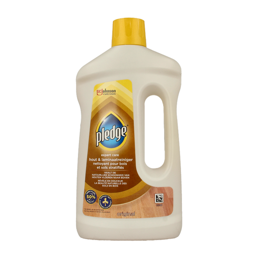 Pledge laminate cleaner bottle, 750ml, part of Pledge cleaning products for smooth laminate surfaces.