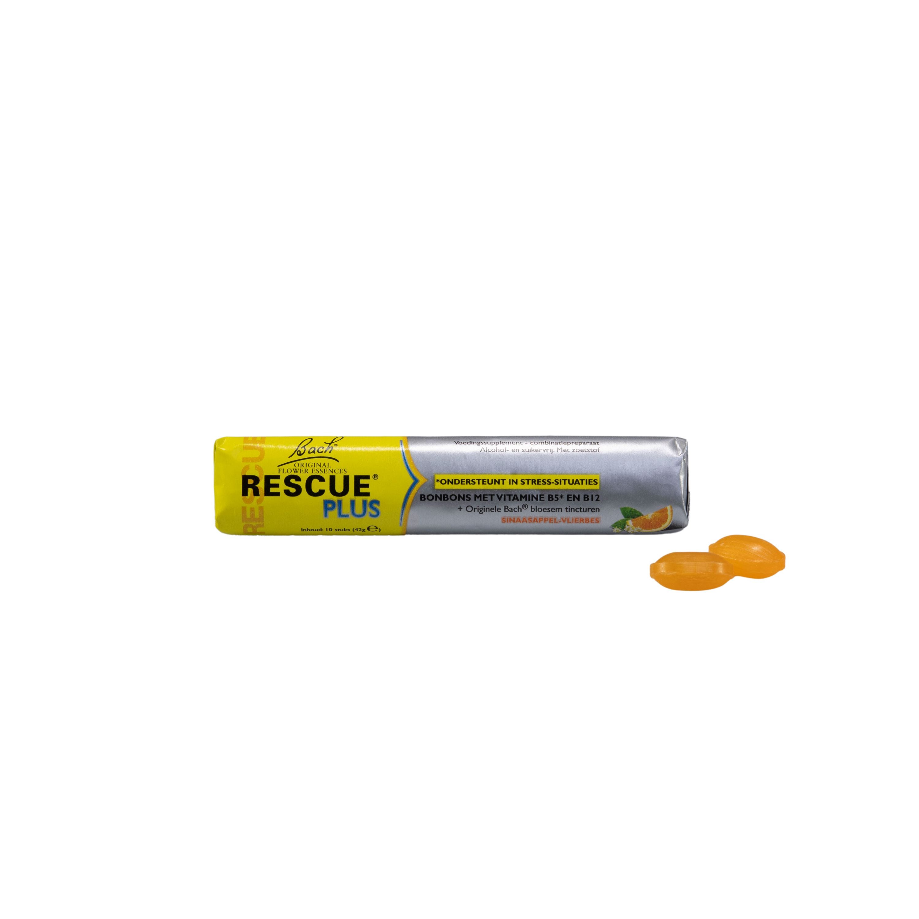 Bach Rescue Rescue remedy plus bonbon 10.00 Stuks