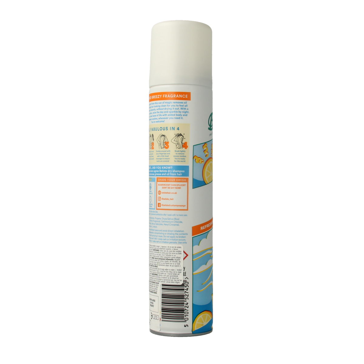 Batiste Droogshampoo fresh 200.00 Milliliter
