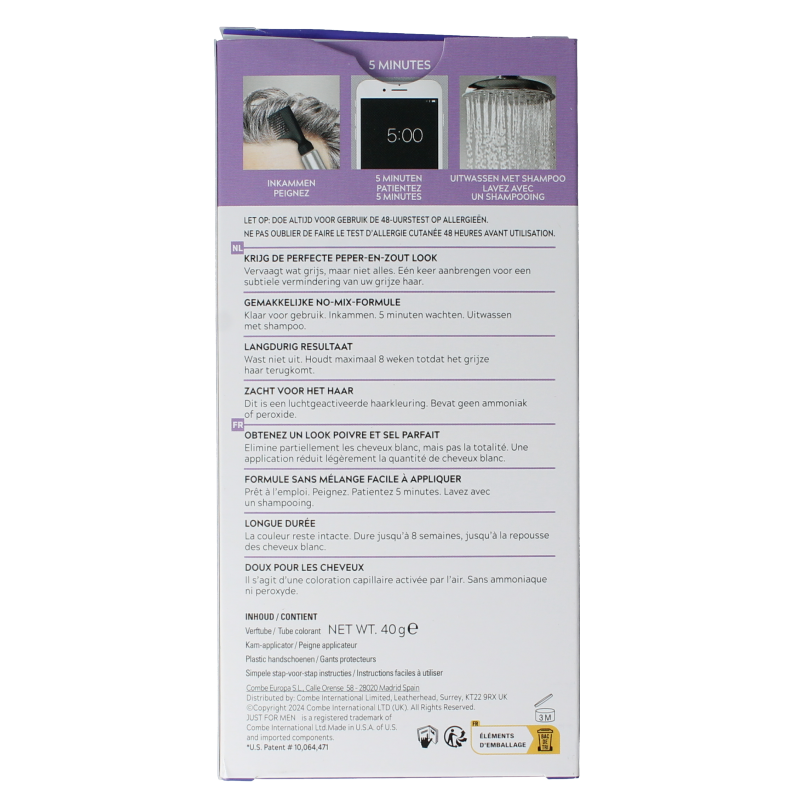 Just For Men Touch of grey T-45 donkerbruin 40 Gram