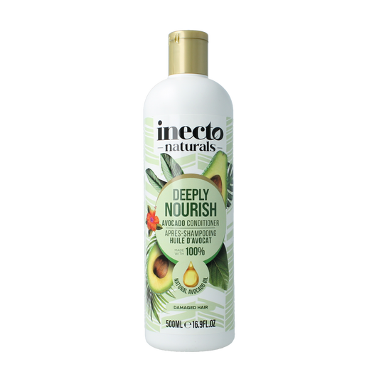 Inecto Naturals Avocado conditioner bottle, 500ml, for hair care with natural avocado ingredients.