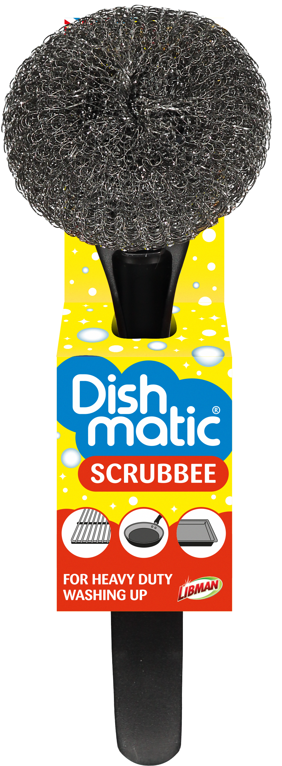 Dishmatic  Scrubbee staalborstel 1 Stuks