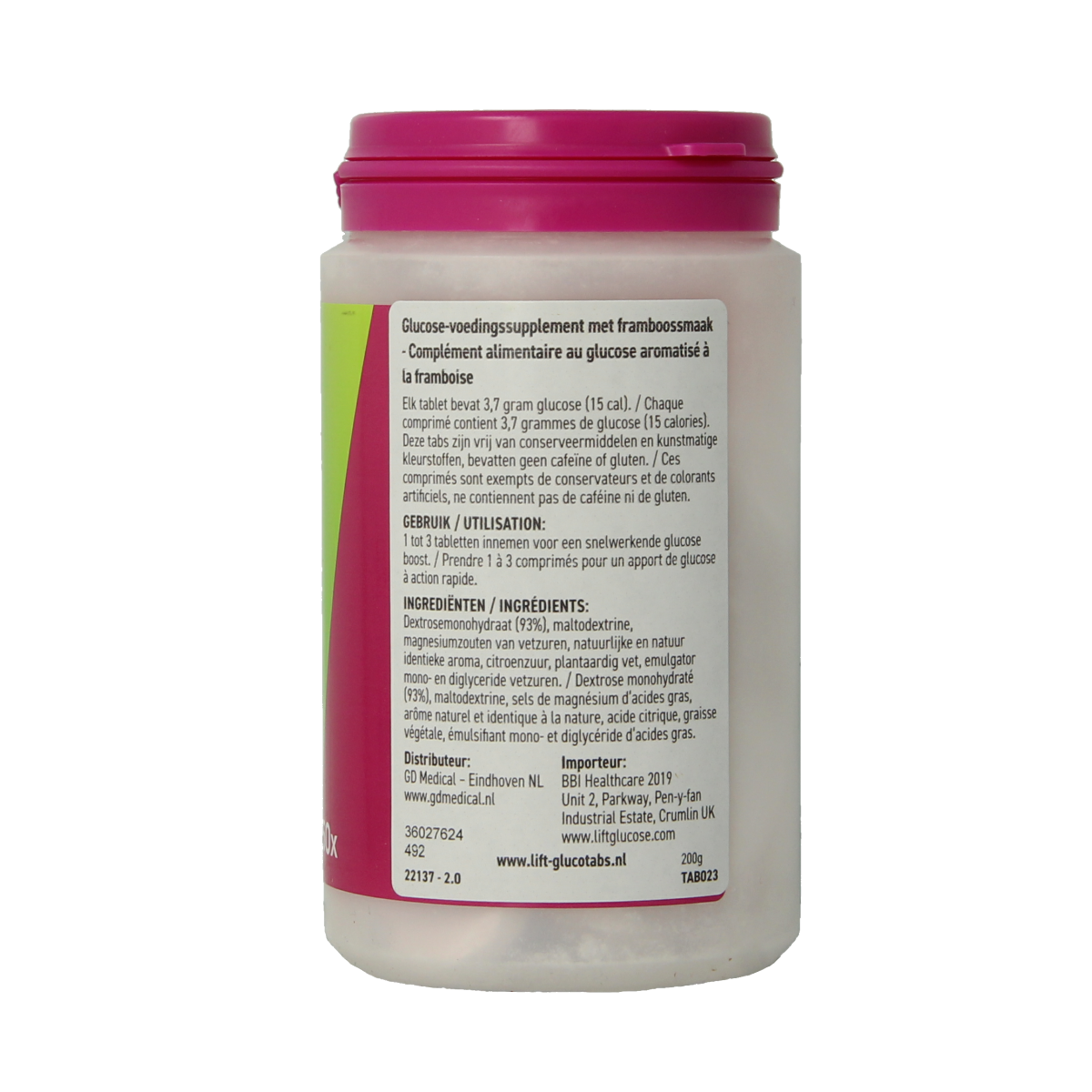 Lift Framboos navulpot 50.00 Tabletten