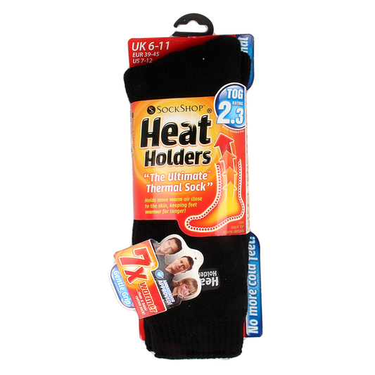Heat Holders Mens original socks maat 6-11 black 1.00 Paar